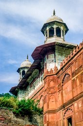 Agra;-Agra-Fort;-Arcading;-Architecture;-Chhatri;-Dome;-India;-Kaleidos;-Kaleidos-images;-La-parole-à-limage;-Lal-Qila;-Mughal;-Pavilions;-Rampart;-Red-sandstone;-Stories-Pictures;-Tarek-Charara;-Tower;-UNESCO;-Uttar-Pradesh;-White-marble;-World-Heritage